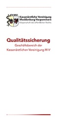 Flyer des Geschäftsbereiches Qualitätssicherung der KVMV (PDF, 601 kB) (c) KVMV